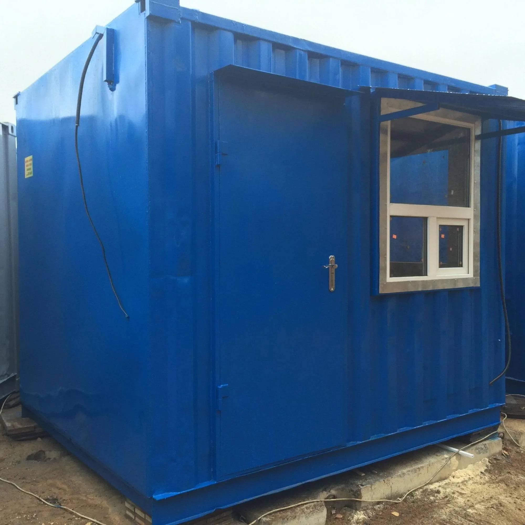 Пост охраны 3×2.45 м из морского контейнера — утеплённый, с электрикой и окнами ПВХ. 1